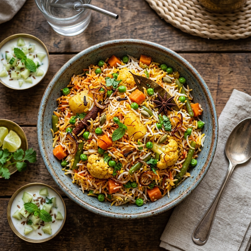 Mixed Vegetable Biryani